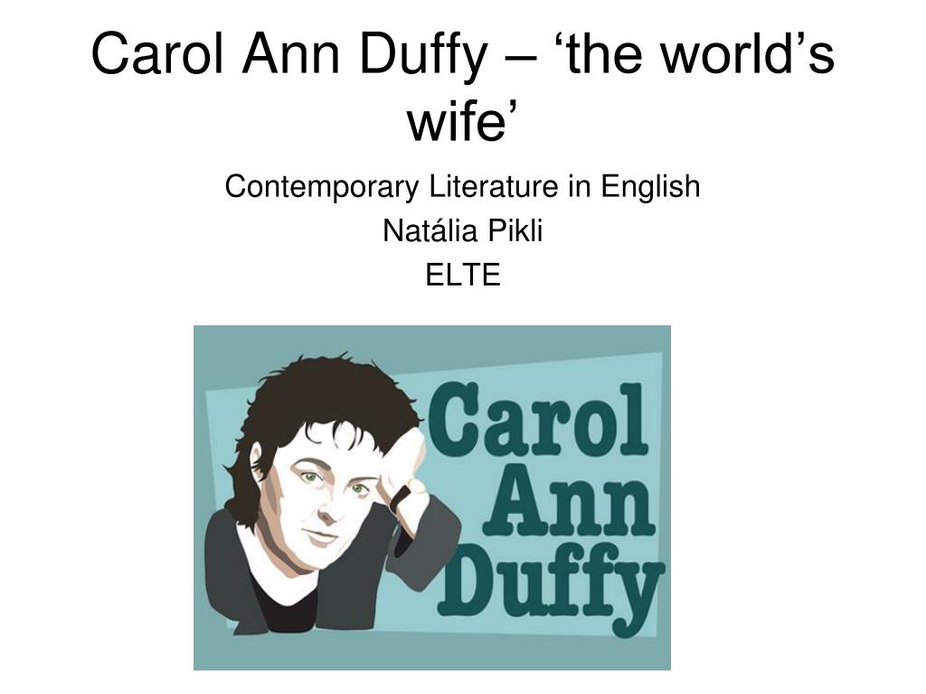 Reklame Marco Polo bilag PPT - Carol Ann Duffy – 'the world's wife' PowerPoint Presentation -  ID:1553397