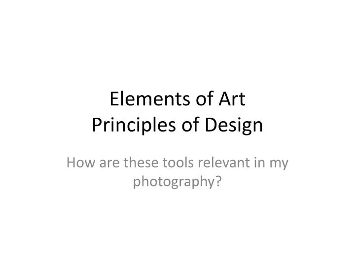 elements of art principles of design n.