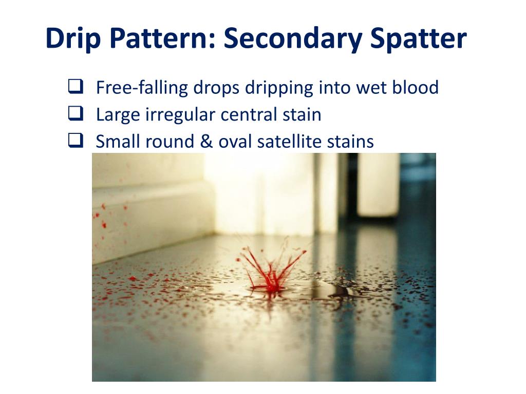 PPT Lecture 26 Introduction to Bloodstain Pattern