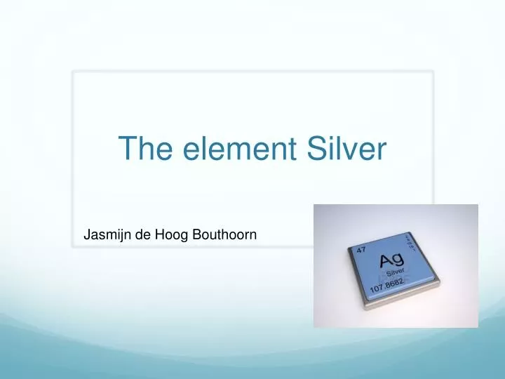 the element silver n.