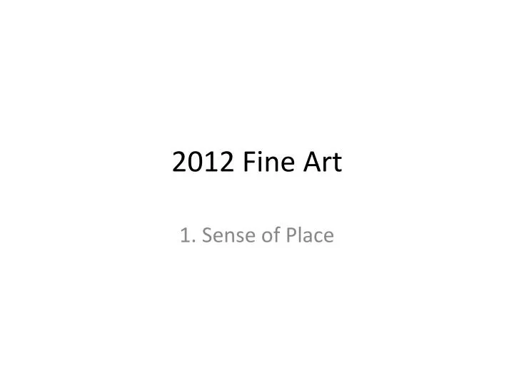 2012 fine art n.
