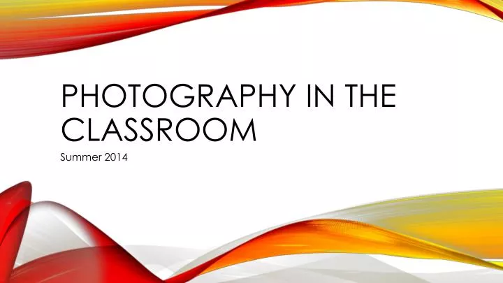 photography in the classroom n.