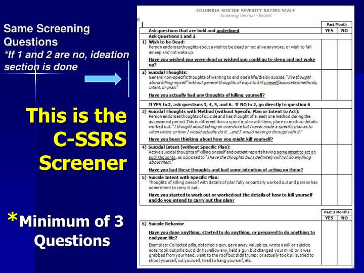 PPT - On the Road to Prevention: Identification & Triage Using the ...