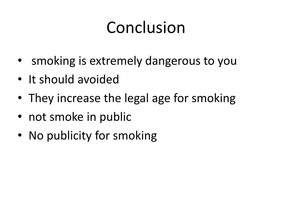 essays conclusion smoking