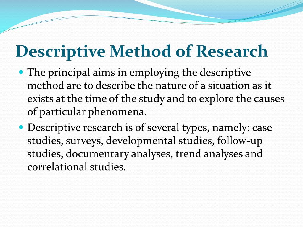 descriptive case study methodology