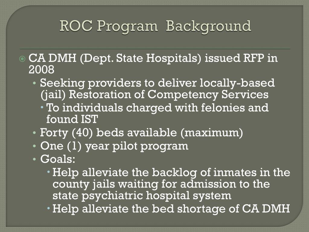 PPT - Special CMHDA Forensics/ AB 109 Meeting May 11, 2012 Sacramento ...