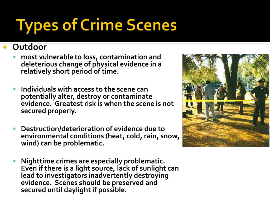 Types Of Crime Scene