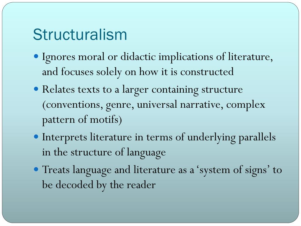 structuralism in literature