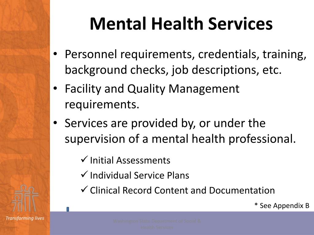 PPT - State of Washington Department of Social and Health Services ...