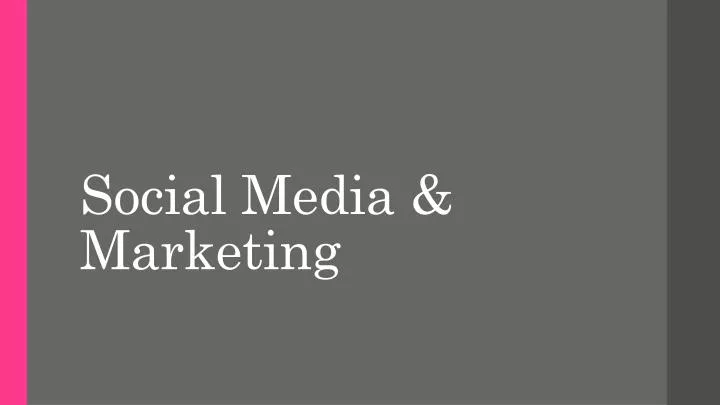 social media marketing n.