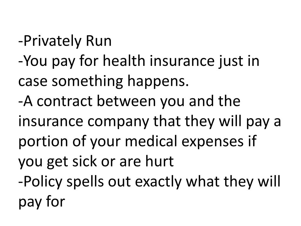 PPT Health Insurance in the United States PowerPoint Presentation