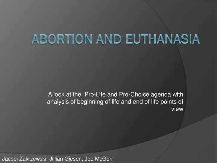 a comparison of abortion and euthanasia in regards to selection of life and death Priests for life is the nation’s largest catholic pro-life organization dedicated to ending abortion and euthanasia life and death the 2016 elections. a comparison of abortion and euthanasia in regards to selection of life and death Priests for life is the nation’s largest catholic pro-life organization dedicated to ending abortion and euthanasia life and death the 2016 elections.