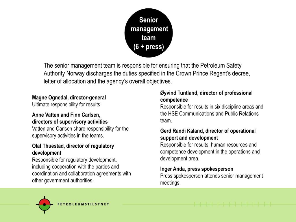 PPT - THE PETROLEUM SAFETY AUTHORITY NORWAY PowerPoint Presentation