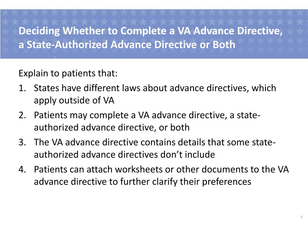 PPT VHA Training for Staff Who Provide Information on Advance