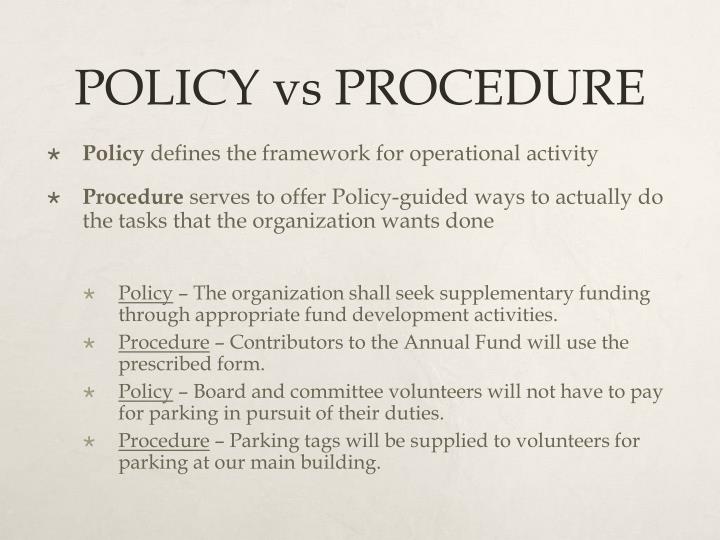 PPT - BYLAWS VS POLICY & PROCEDURE PowerPoint Presentation - ID:1558137