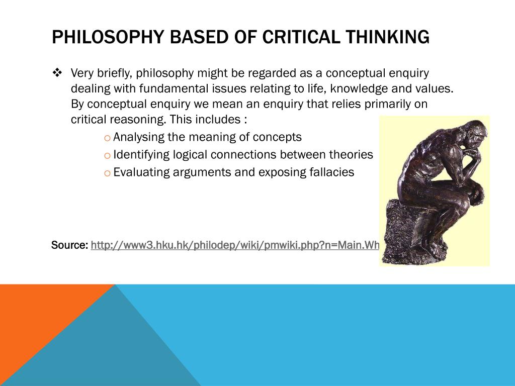 guidelines for critical thinking in philosophy