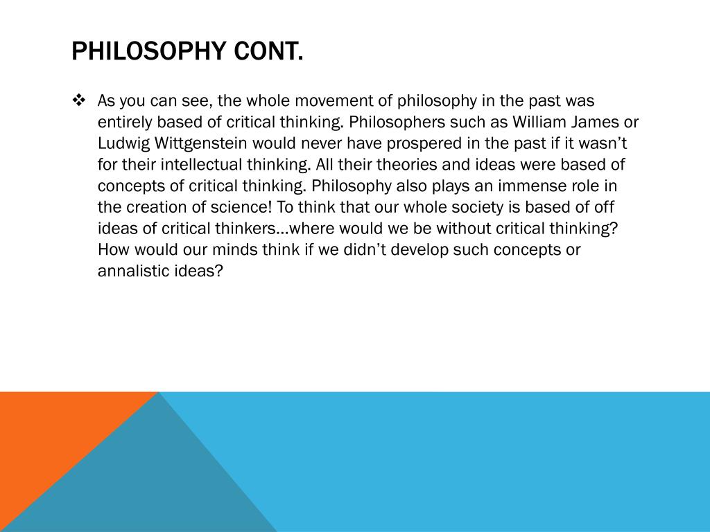 critical thinking philosophy pdf