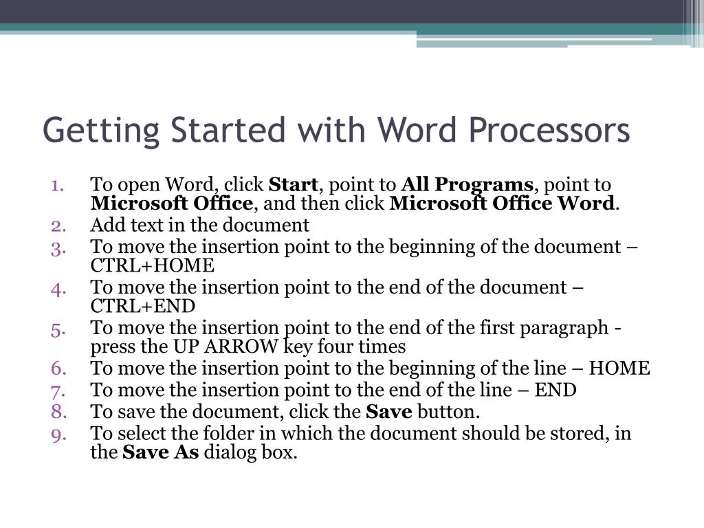 PPT Lesson 3 Word Processors PowerPoint Presentation Free Download 