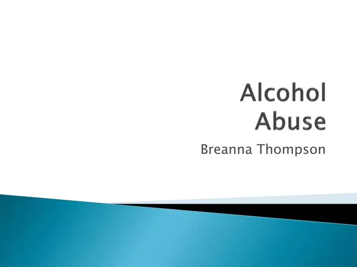 alcohol abuse case study ppt