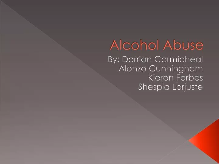 case study on alcohol and drug abuse