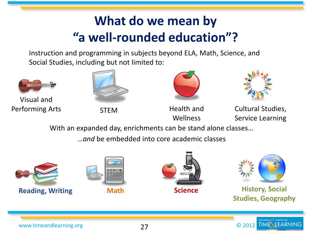 rounded education meaning