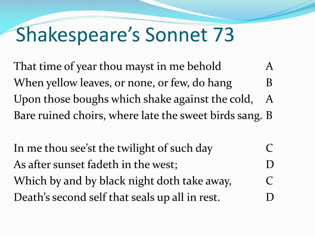 PPT - The Sonnet PowerPoint Presentation, free download - ID:1559766