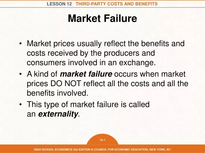 term paper about market failure