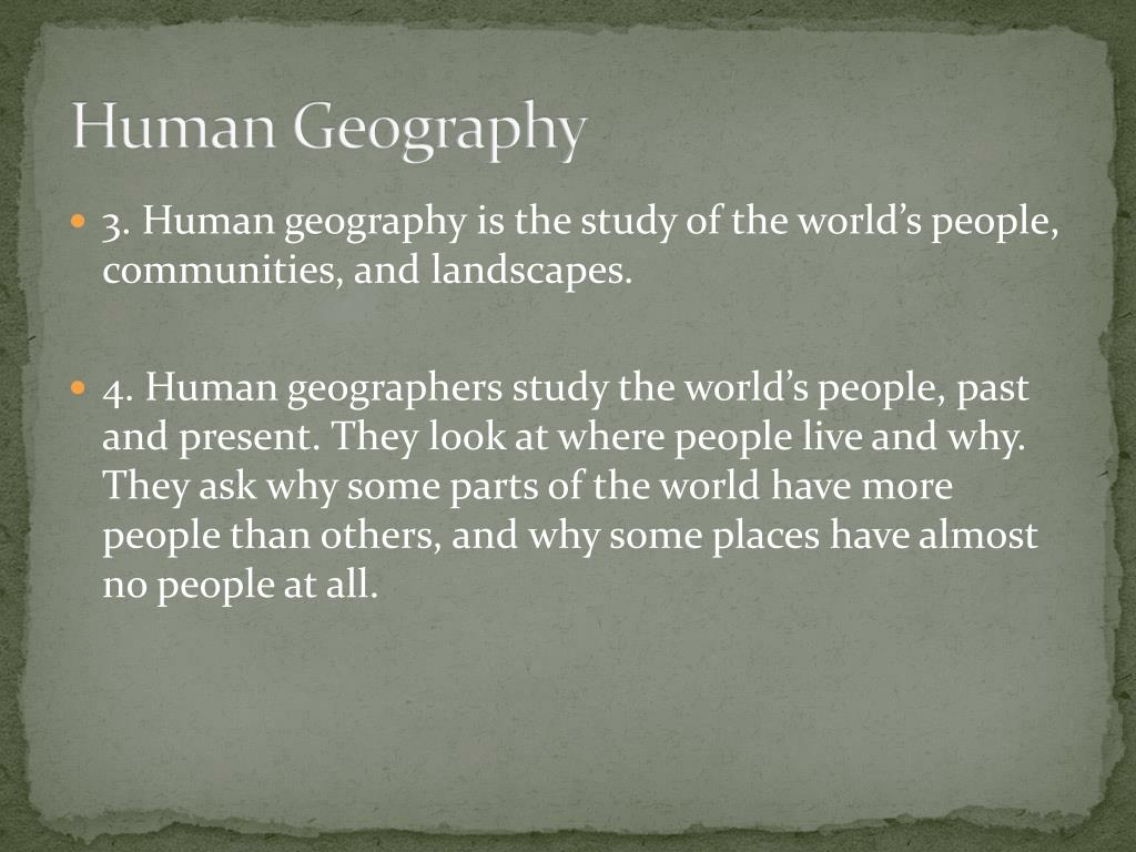 لماذا الجغرافيين دراسة المناظر الطبيعية