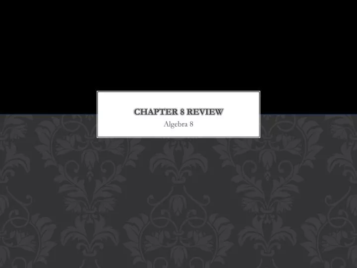 chapter 8 review n.