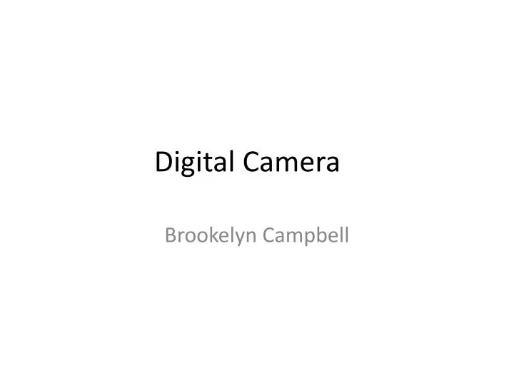 digital camera n.