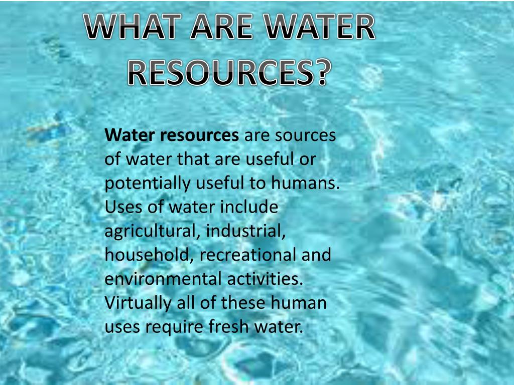 water resources presentation
