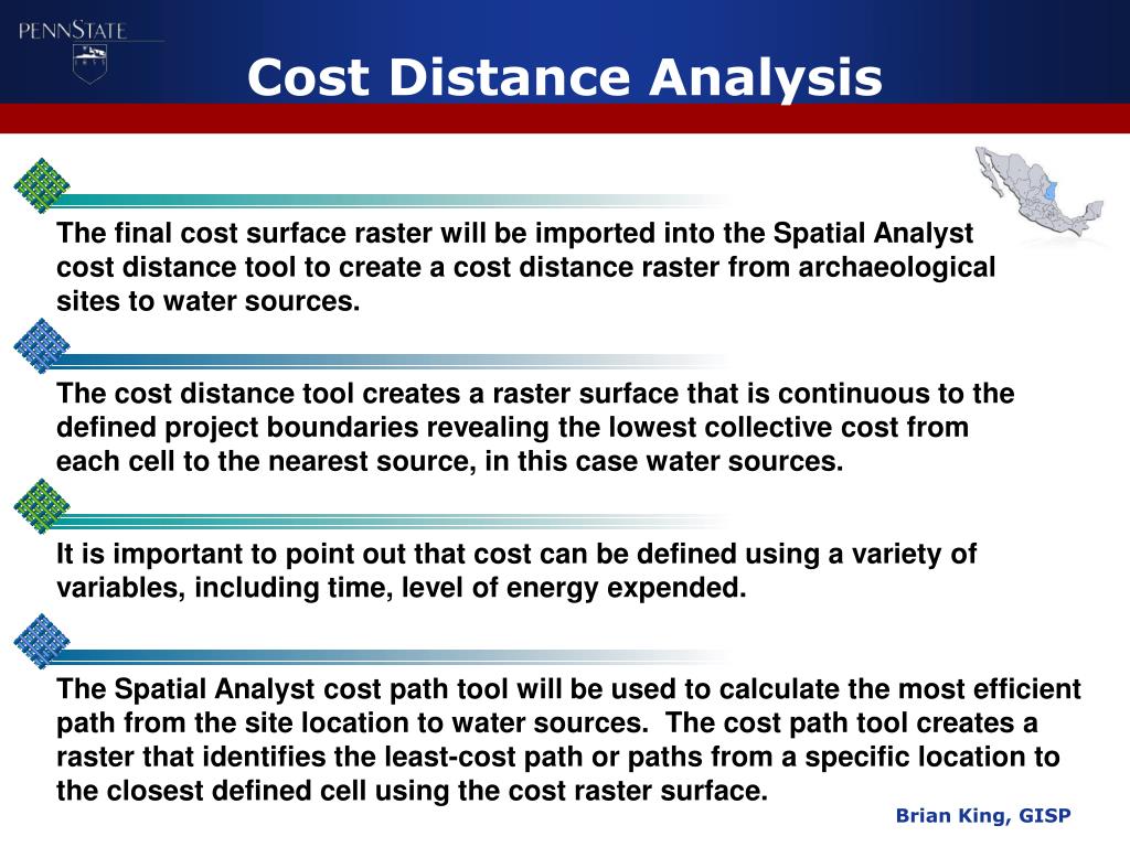 PPT - Geospatial Analysis of Archaeological Sites, Water, and Early ...