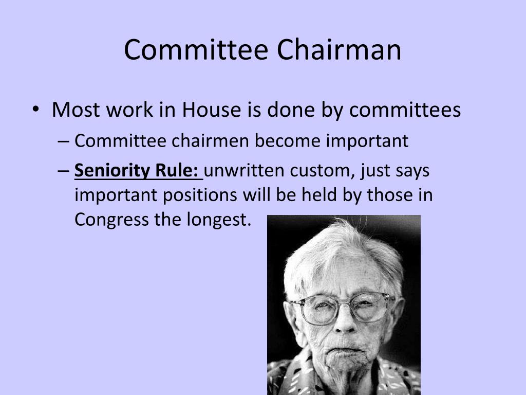 Committee chairman definition