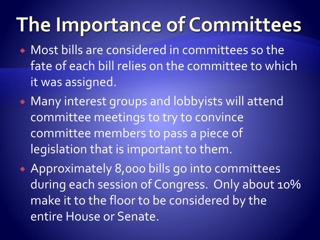 the importance of committee assignments