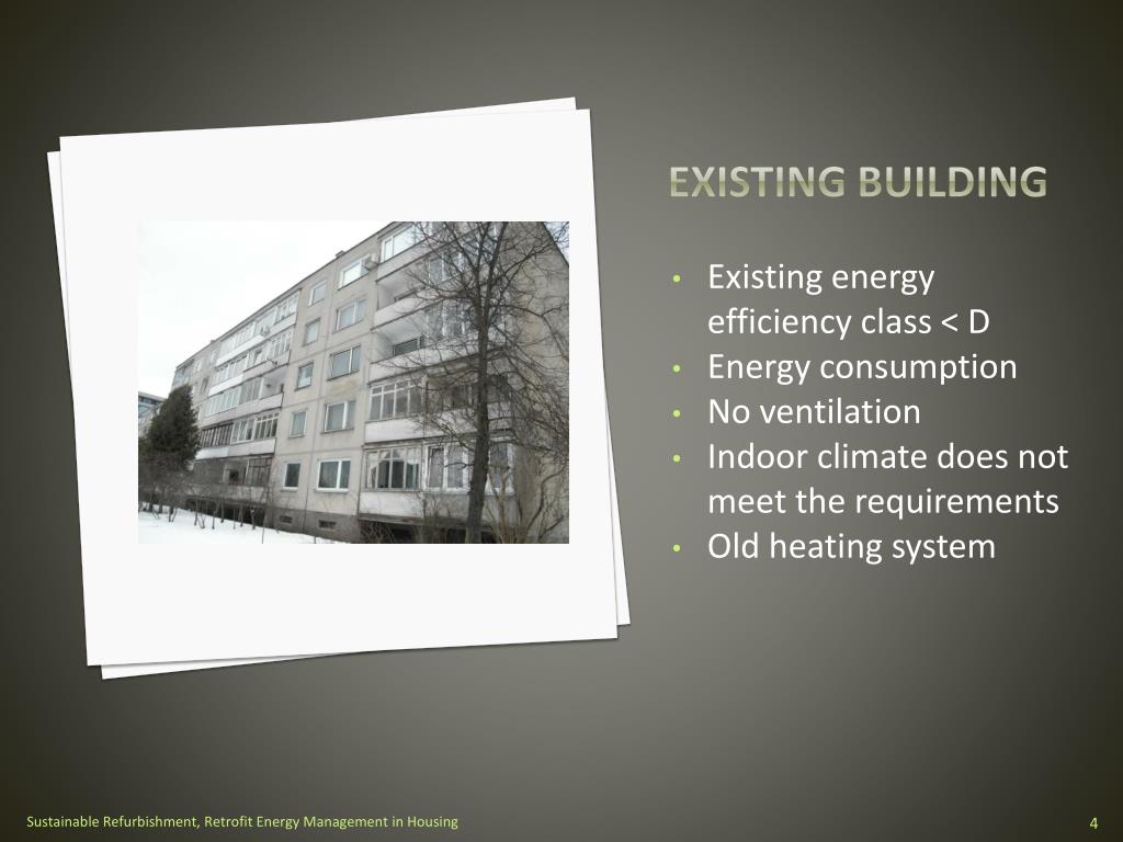 PPT - Sustainable Refurbishment, Retrofit, Energy Management in Housing ...