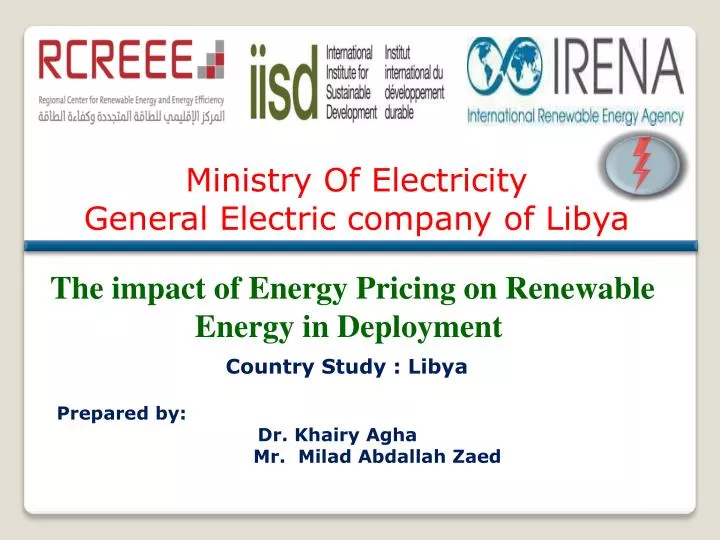 PPT Ministry Of Electricity General Electric company of Libya
