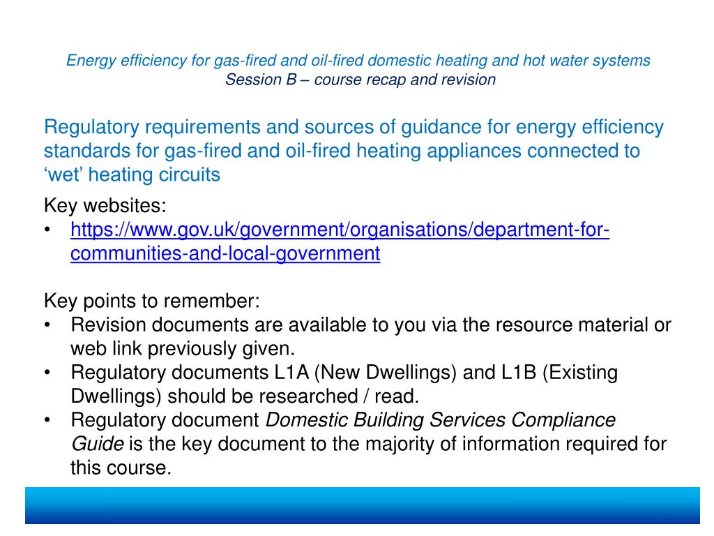 PPT - Energy efficiency for gas-fired and oil-fired domestic heating ...
