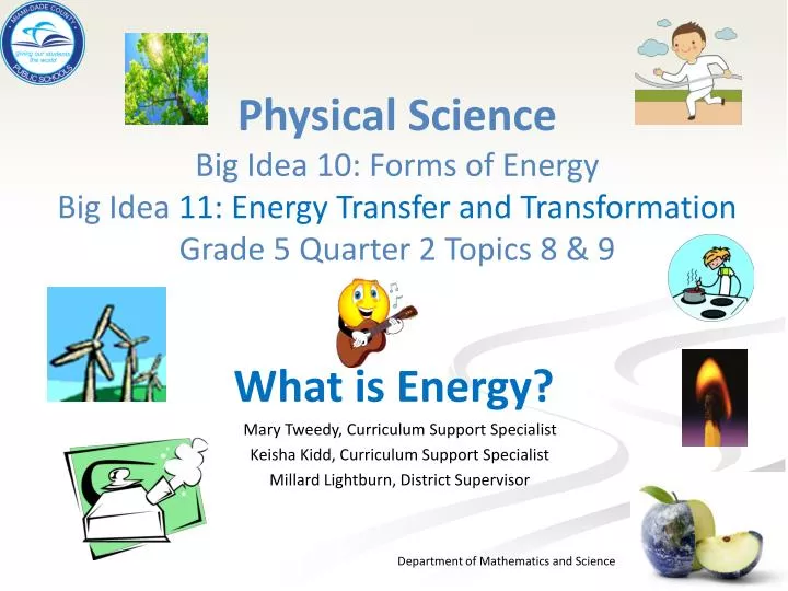 physical science presentation topics