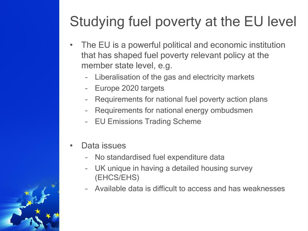 PPT The growing phenomenon of fuel poverty across the European Union