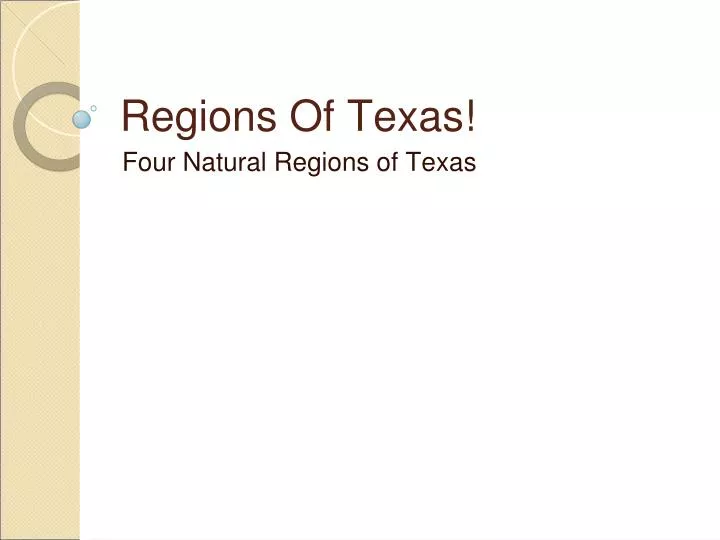 regions of texas n.