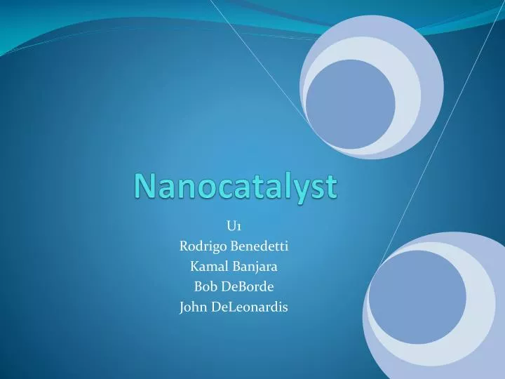 nanocatalyst n.