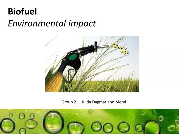 PPT - Biofuel Environmental impact PowerPoint Presentation ...
