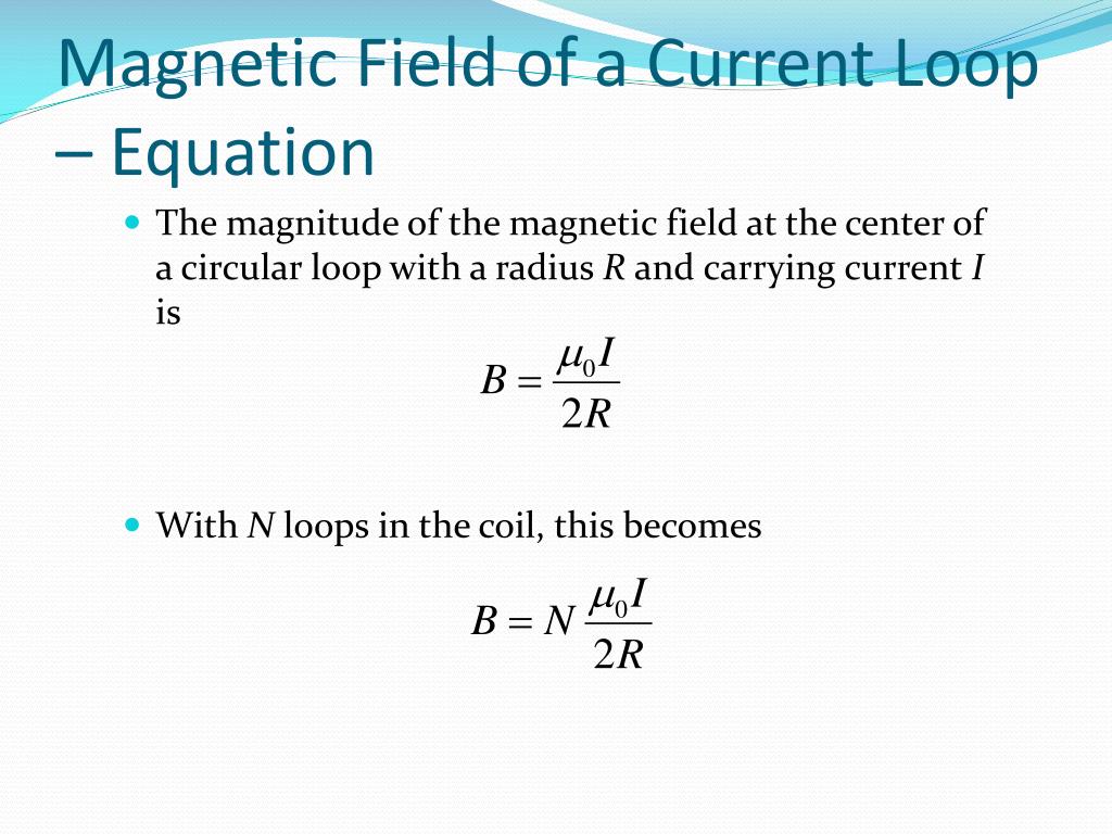 Magnetic Field Equation Magnitude