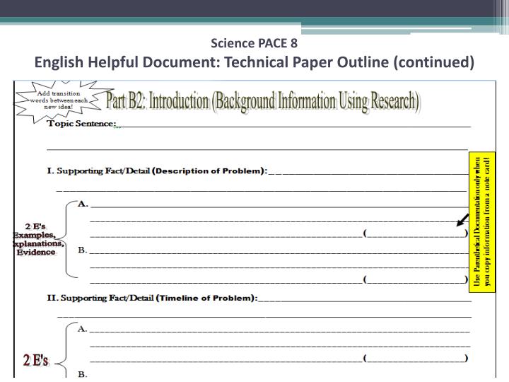 technical paper outline