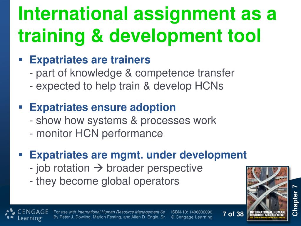 international assignment as a training and development tool