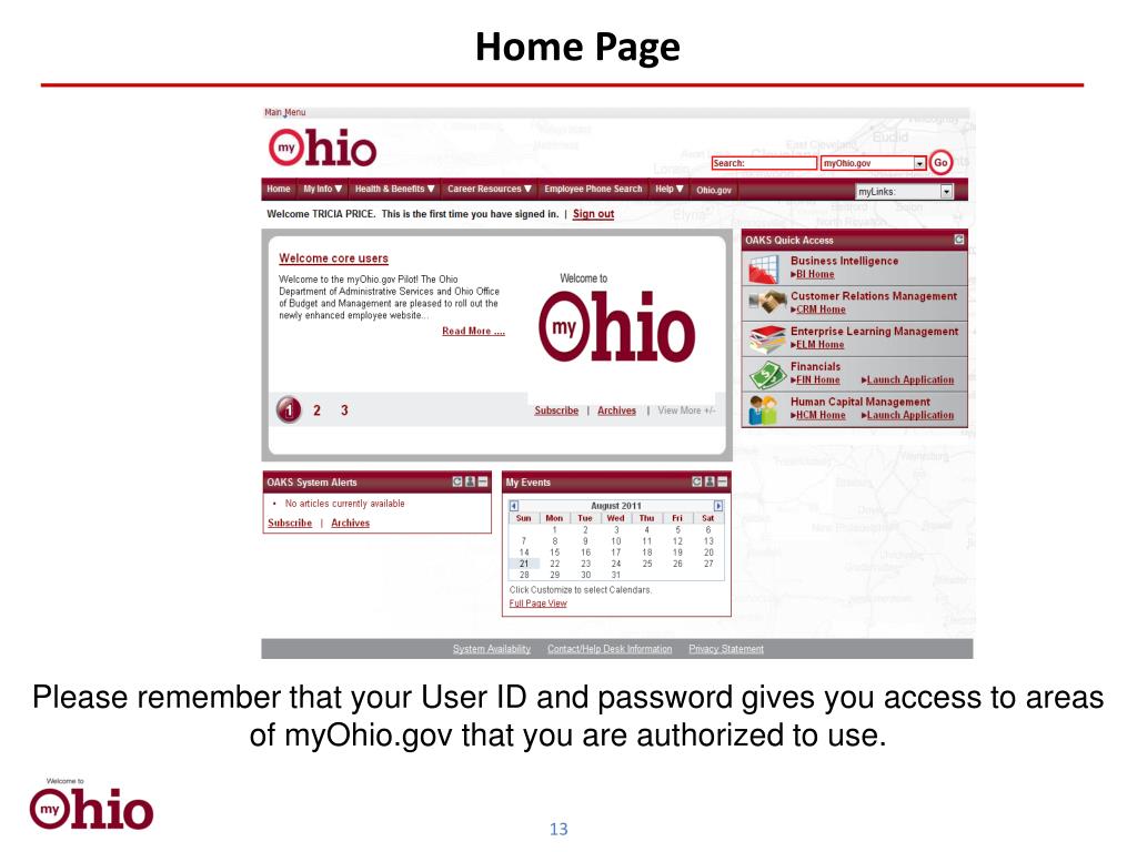 PPT myOhio.gov PowerPoint Presentation, free download ID1564495