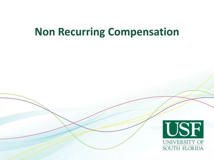 non recurring compensation n.