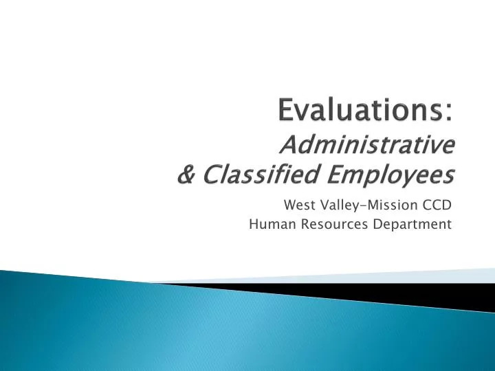 evaluations a dministrative classified employees n.
