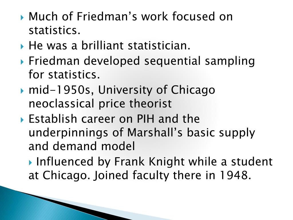 PPT - Milton Friedman and the Chicago School of Economics PowerPoint ...