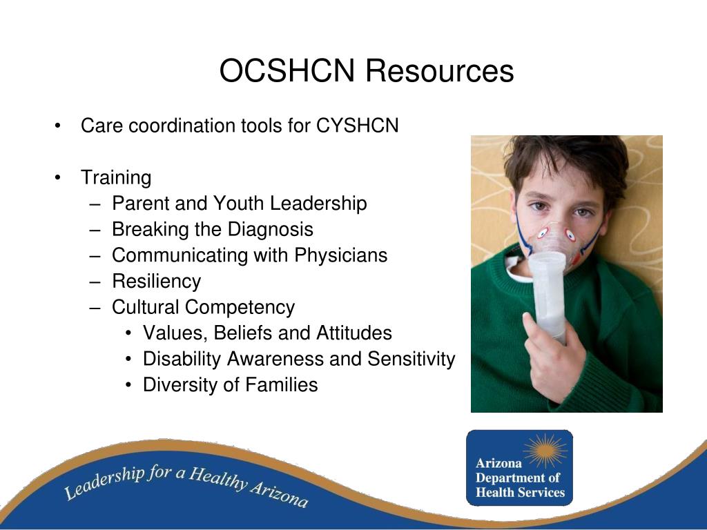 PPT - Office for Children with Special Health Care Needs (OCSHCN ...